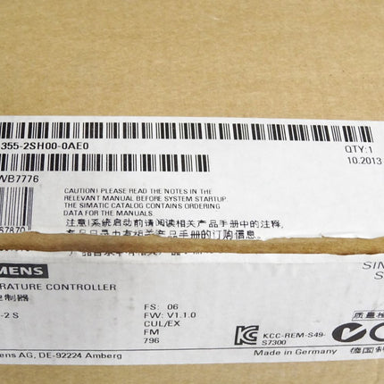 Siemens S7-300 FM355-2 S 6ES7355-2SH00-0AE0 6ES7 355-2SH00-0AE0 / Neu OVP - Maranos.de