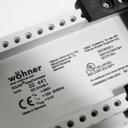 Wöhner Sammelschienenadapter 32441 32A 690V 6kV / Unbenutzt - Maranos.de