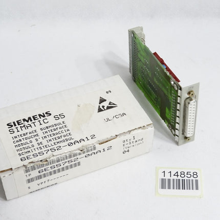 Siemens Interface Module 6ES5752-0AA12 6ES5 752-0AA12 / Neu OVP - Maranos.de