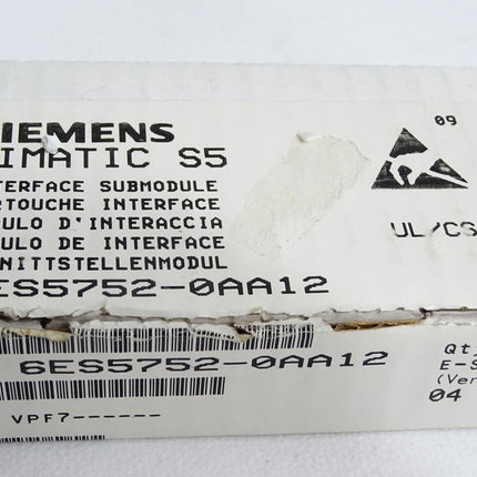 Siemens Interface Module 6ES5752-0AA12 6ES5 752-0AA12 / Neu OVP - Maranos.de
