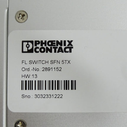 Phoenix Contact FL SWITCH SFN 5TX Industrial Ethernet Switch 2891152