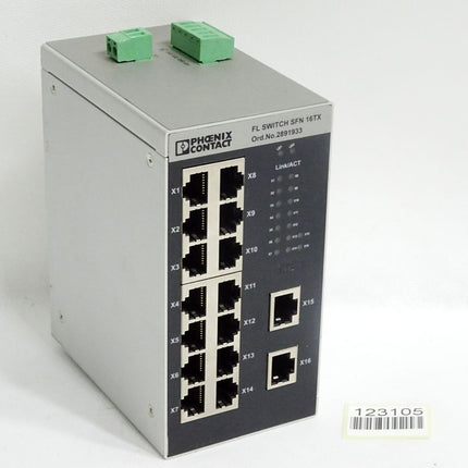 Phoenix Contact FL SWITCH SFN 16TX Industrial Ethernet Switch 2891933