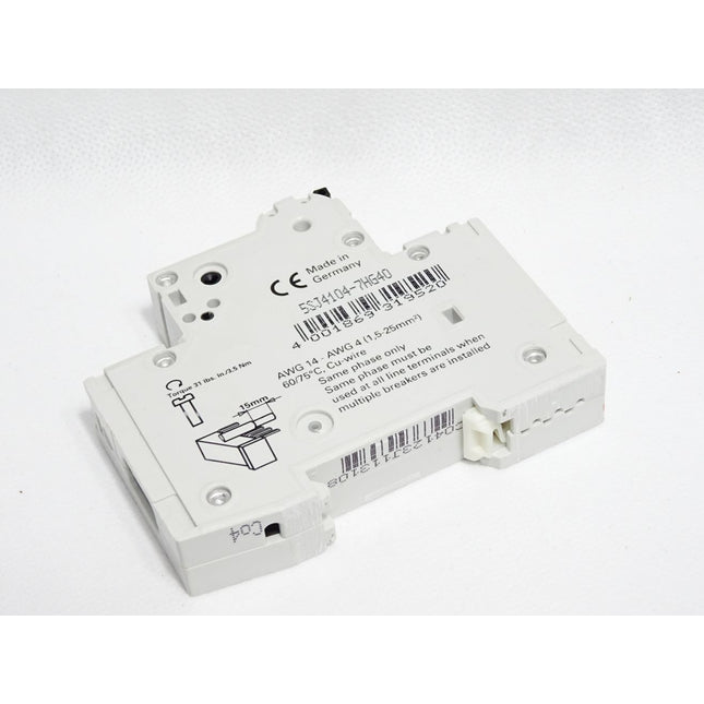 Siemens Leitungsschutzschalter 5SJ4104-7HG40 5SJ41 4A Char.C - Maranos.de