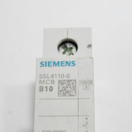 Siemens Leitungsschutzschalter 5SL4110-6 MCB B10 - Maranos.de
