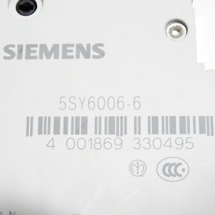 Siemens Leitungsschutzschalter 5SY6006-6 MCB B6 - Maranos.de
