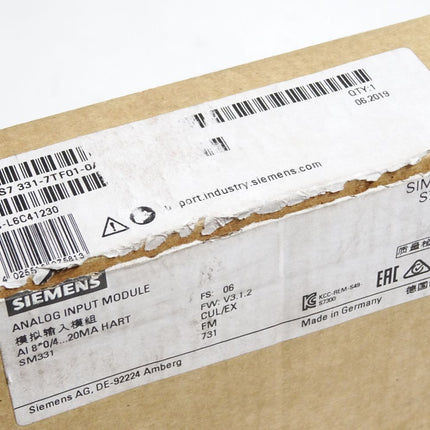 Siemens S7-300 SM331 6ES7331-7TF01-0AB0 6ES7 331-7TF01-0AB0 / Neu OVP