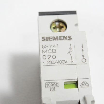 Siemens Leitungsschutzschalter 5SY4120-7 MCB C20 - Maranos.de