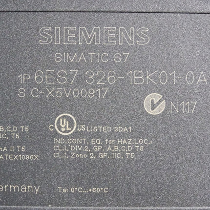 Siemens SM326 F-DI 24 6ES7326-1BK01-0AB0 6ES7 326-1BK01-0AB0 / Unbenutzt - Maranos.de