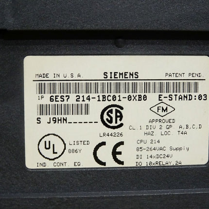 Siemens S7-200 CPU214 6ES7214-1BC01-0XB0 6ES7 214-1BC01-0XB0