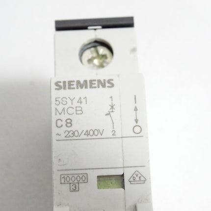 Siemens Leitungsschutzschalter 5SY4108-7 MCB C8 - Maranos.de