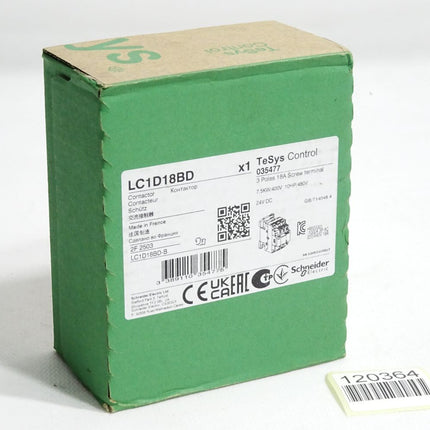 Schneider Electric TeSys Control 035477 Schütz LC1D18BD / Neu OVP