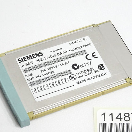 Siemens Memory Card 256KB 6ES7952-1AH00-0AA0 6ES7 952-1AH00-0AA0 - Maranos.de