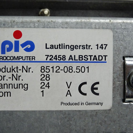Epis microcomputer Panel Bedienfeld 8512-08.501