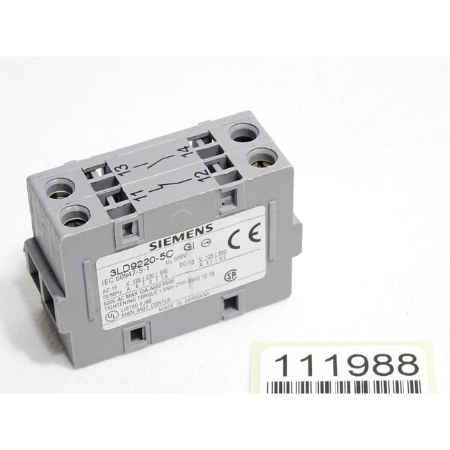 Siemens 3LD9220-5C GI Hilfsschalter 1S+1 OE für Bodenbefestigung - Maranos.de