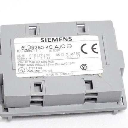 Siemens 3LD9280-4C AJO Hilfsschalter 1 OE für Bodenbefestigung - Maranos.de