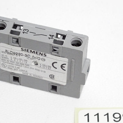 Siemens 3LD9220-3C AJO Hilfsschalter 1S für Bodenbefestigung - Maranos.de