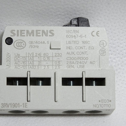 Siemens 3RV1901-1E Hilfsschalter querliegend 1S+1Ö - Maranos.de