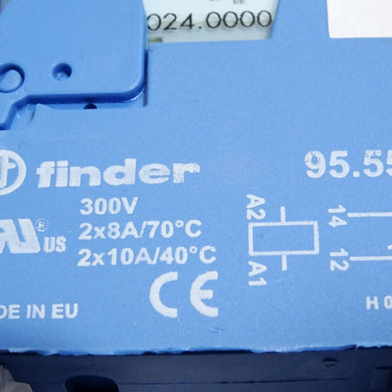 Finder Relais 40.61.7.024.0000 Sockel 95.55 Steckmodul 99.02.9.024.99 Unbenutzt - Maranos.de