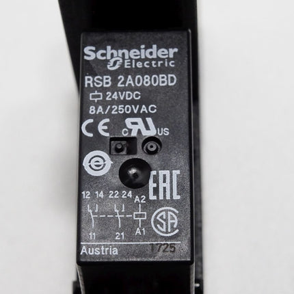 Schneider Electric Interface-Relais RSB2A080BD Sockel RSZE1S48M 10A Unbenutzt - Maranos.de