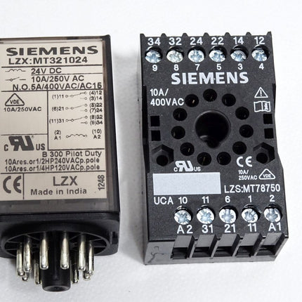 Siemens Relais MT321024 mit Sockel MT78750 / Unbenutzt - Maranos.de