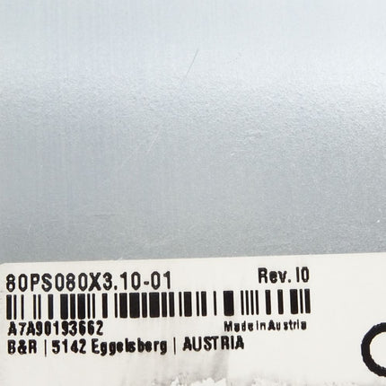 B&R Leistungsversorgungsmodul 80PS080X3.10-01 Rev.I0 / Neuwertig - Maranos.de