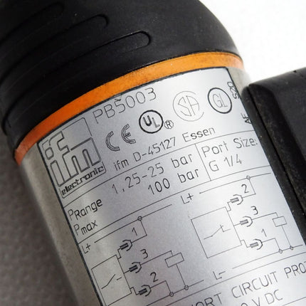 Ifm electronic Drucksensor mit LED-Balkenanzeige PB5003