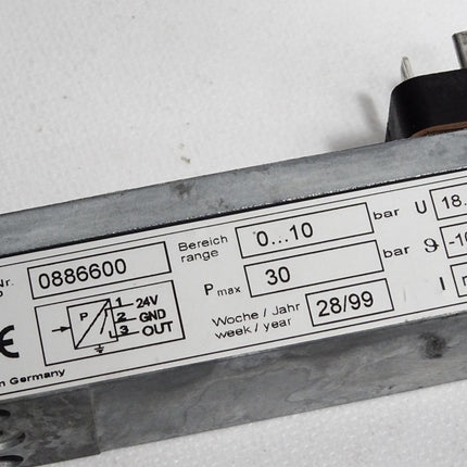 Norgren Drucksensor 0886600 0…10bar max 30bar 18…32V -10…60°C - Maranos.de