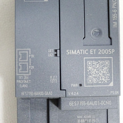 Siemens ET200SP IM155-6 6ES7155-6AU01-0CN0 + 6ES7193-6AR00-0AA0