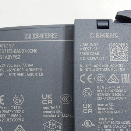 Siemens ET200SP IM155-6 6ES7155-6AU01-0CN0 + 6ES7193-6AR00-0AA0