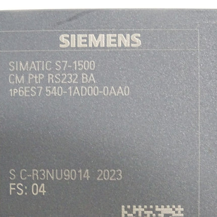 Siemens S7-1500 CM PtP RS232 BA 6ES7540-1AD00-0AA0 6ES7 540-1AD00-0AA0