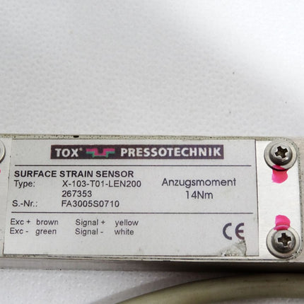 Tox Pressotechnik Surface Strain Sensor X-103-T01-LEN200 267353 - Maranos.de