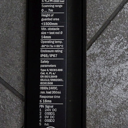 Sick Sicherheitslichtvorhang 1211483 C4C-EA15010A10000 Empfänger - Maranos.de