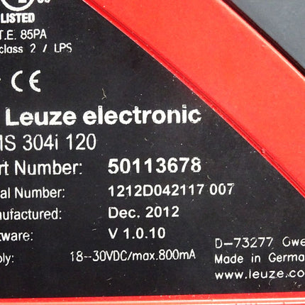 Leuze electronic Optischer Abstandssensor AMS304i120 50113678 / Top Zustand