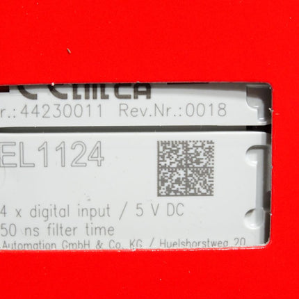 Beckhoff EL1124 Rev.0018 / Neu OVP versiegelt - Maranos.de