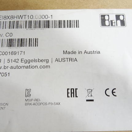 B&R 8EI8X8HWT10.0300-1 Rev.C0 ACOPOS P3 Servoverstärker 8.8A / Neu OVP - Maranos.de