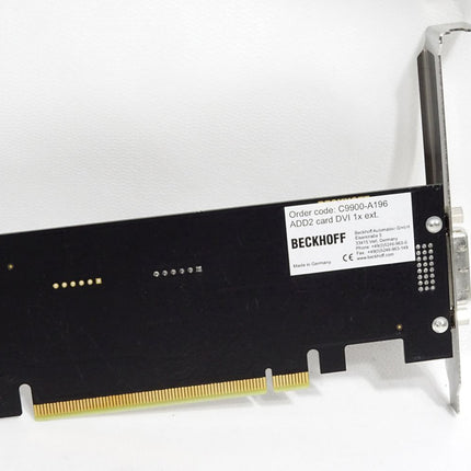 Beckhoff Board C9900-A196 ADD2 card DVI 1x ext.