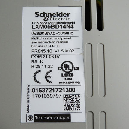Schneider Electric Telemecanique LXM05BD14N4 Servoverstärker - Maranos.de