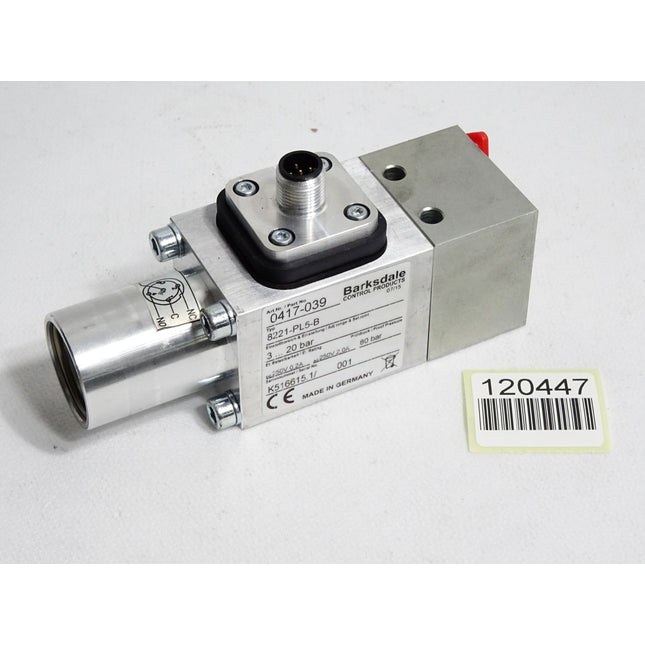 Barksdale Druckschalter 0417-039 8221-PL5-B 3…20bar / Unbenutzt - Maranos.de