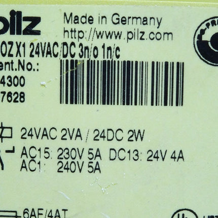 Pilz 774300 Sicherheitsschaltgerät PNOZ X1 24VAC/DC 3n/o 1n/c - Maranos.de