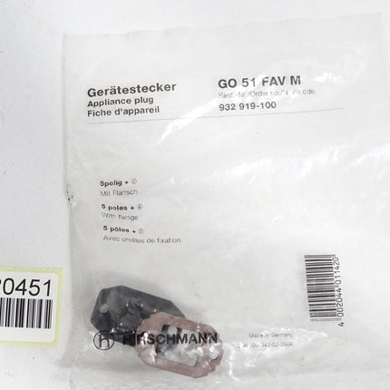 Hirschmann Gerätestecker GO51FAVM 932919-100 / Neu OVP
