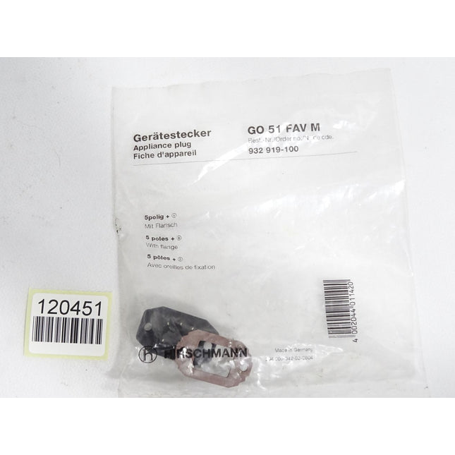 Hirschmann Gerätestecker GO51FAVM 932919-100 / Neu OVP - Maranos.de
