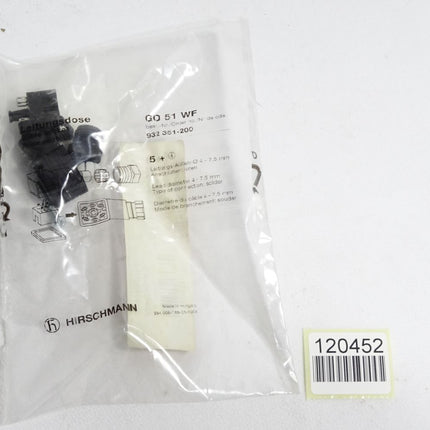 Hirschmann Leitungsdose GO51WF 932351-200 / Neu OVP