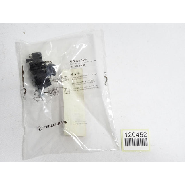 Hirschmann Leitungsdose GO51WF 932351-200 / Neu OVP - Maranos.de