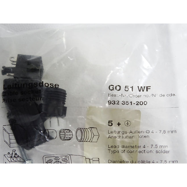 Hirschmann Leitungsdose GO51WF 932351-200 / Neu OVP - Maranos.de