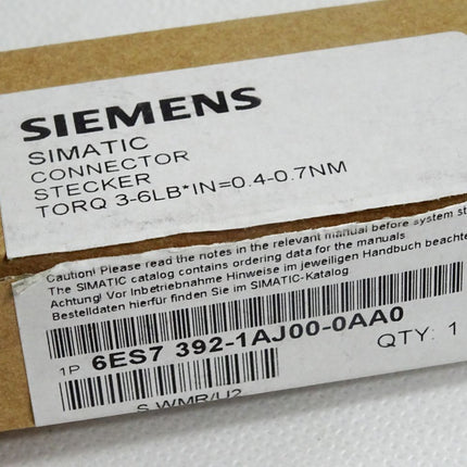 Siemens S7-300 Stecker 6ES7392-1AJ00-0AA0 6ES7 392-1AJ00-0AA0 / Neu OVP