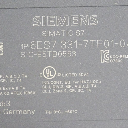 Siemens SM331 6ES7331-7TF01-0AB0 6ES7 331-7TF01-0AB0 - Maranos.de