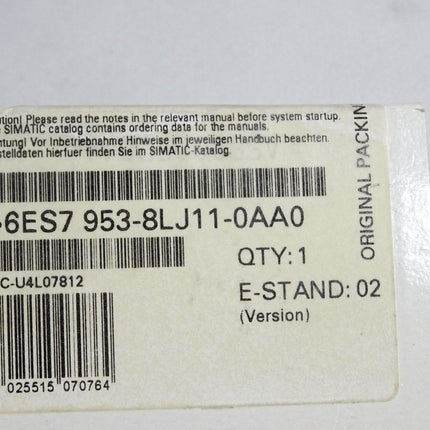 Siemens MMC 512KB 6ES7953-8LJ11-0AA0 6ES7 953-8LJ11-0AA0 / Neu OVP versiegelt