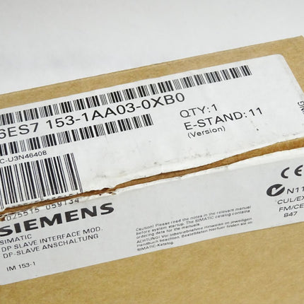 Siemens connection IM 153-1 6ES7153-1AA03-0XB0 6ES7 153-1AA03-0XB0 Neu OVP