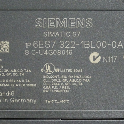 Siemens S7-300 SM322 6ES7322-1BL00-0AA0 6ES7 322-1BL00-0AA0 / Neu