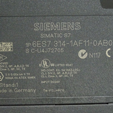 Siemens S7-300 CPU314 6ES7314-1AF11-0AB0 6ES7 314-1AF11-0AB0 / Neu